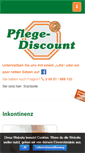 Mobile Screenshot of pflegediscount-gelnhausen.de