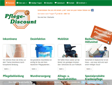 Tablet Screenshot of pflegediscount-gelnhausen.de